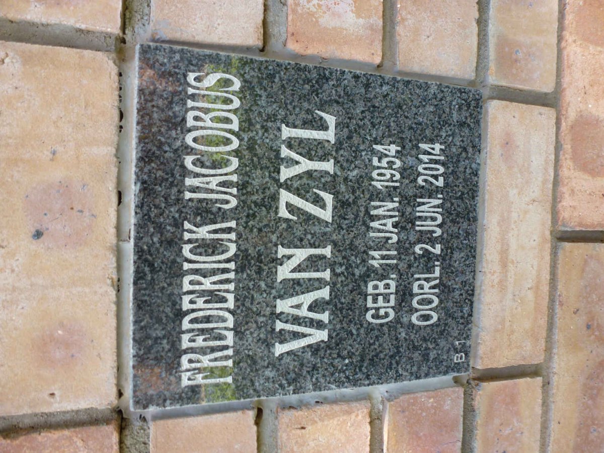 ZYL Frederick Jacobus, van 1954-2014