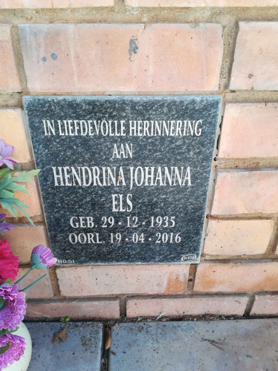 ELS Hendrina Johanna 1935-2016