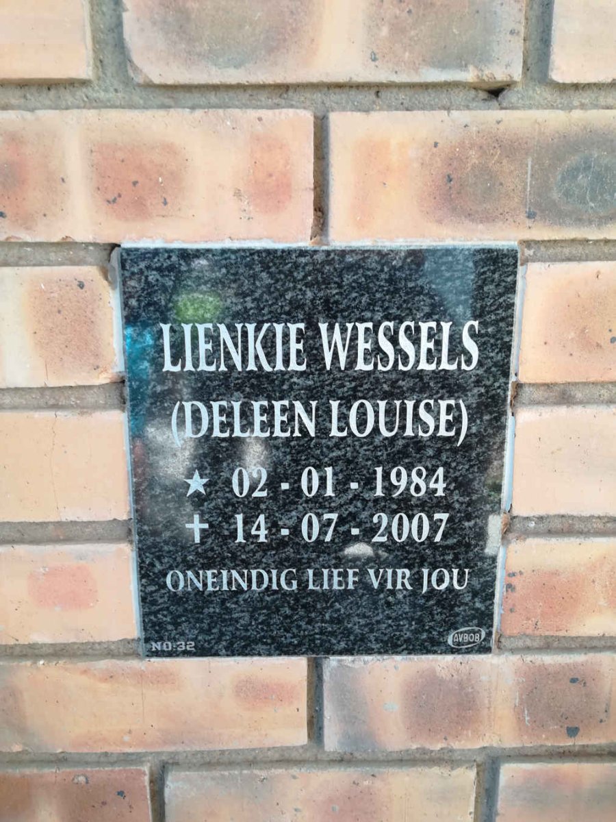 WESSELS Deleen Louise 1984-2007