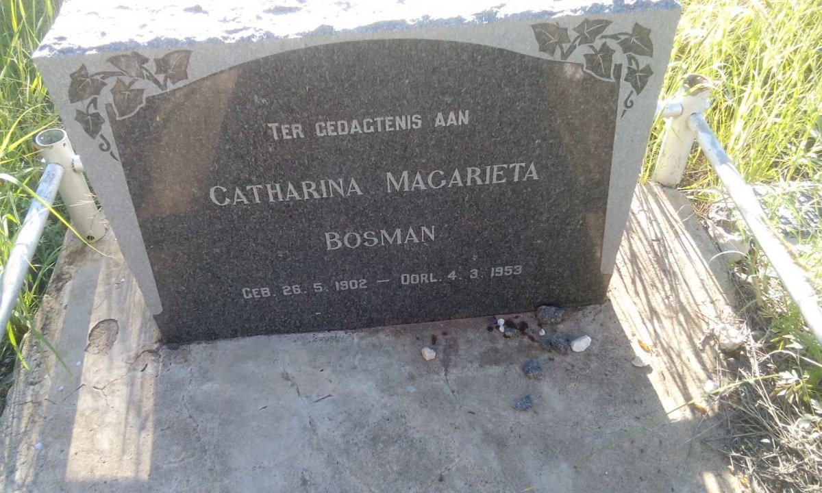 BOSMAN Catharina Magarieta 1902-1953