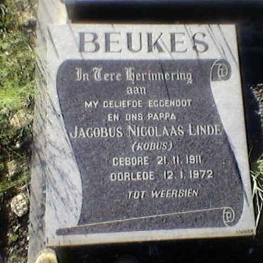 BEUKES Jacobus Nicolaas Linde 1911-1972