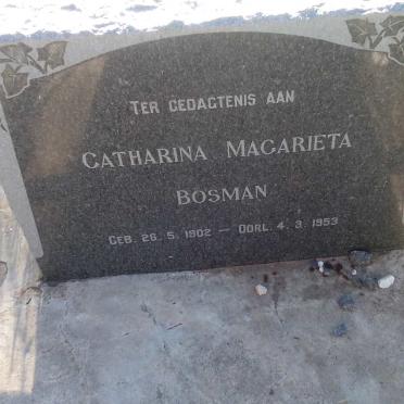 BOSMAN Catharina Magarieta 1902-1953