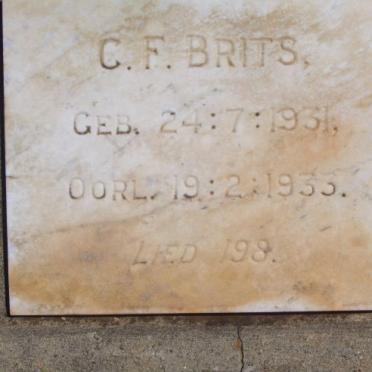 BRITS C.F. 1931-1933
