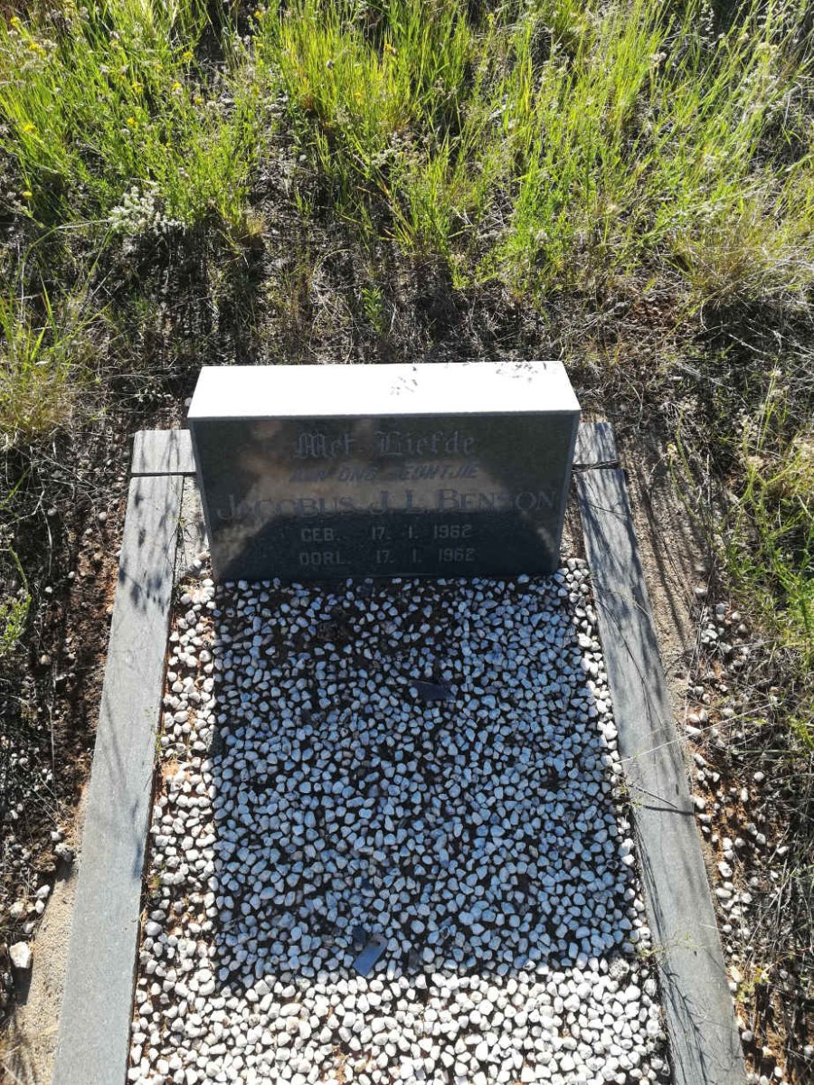 BENSON Jacobus J.L. 1962-1962