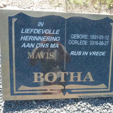 BOTHA Mavis 1931-2016