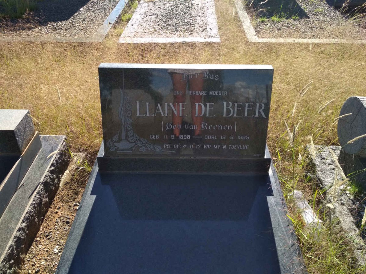 BEER Elaine, de nee VAN REENEN 1898-1985