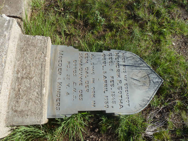 BOTHA Hendrik P. 1868-1930