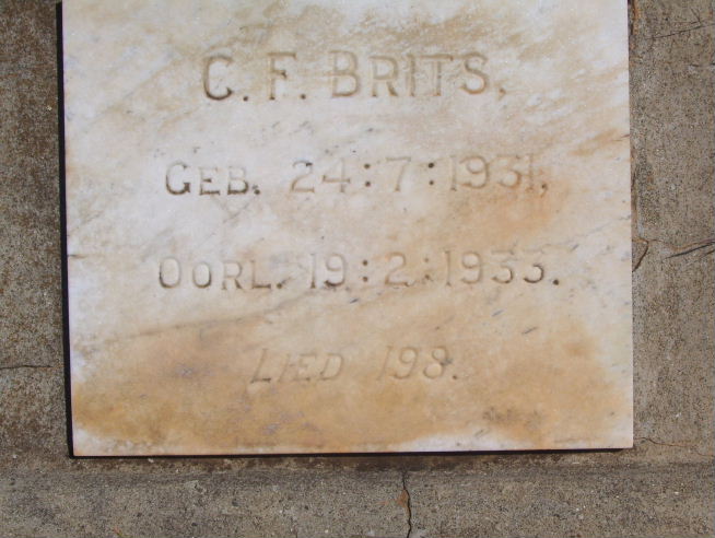 BRITS C.F. 1931-1933