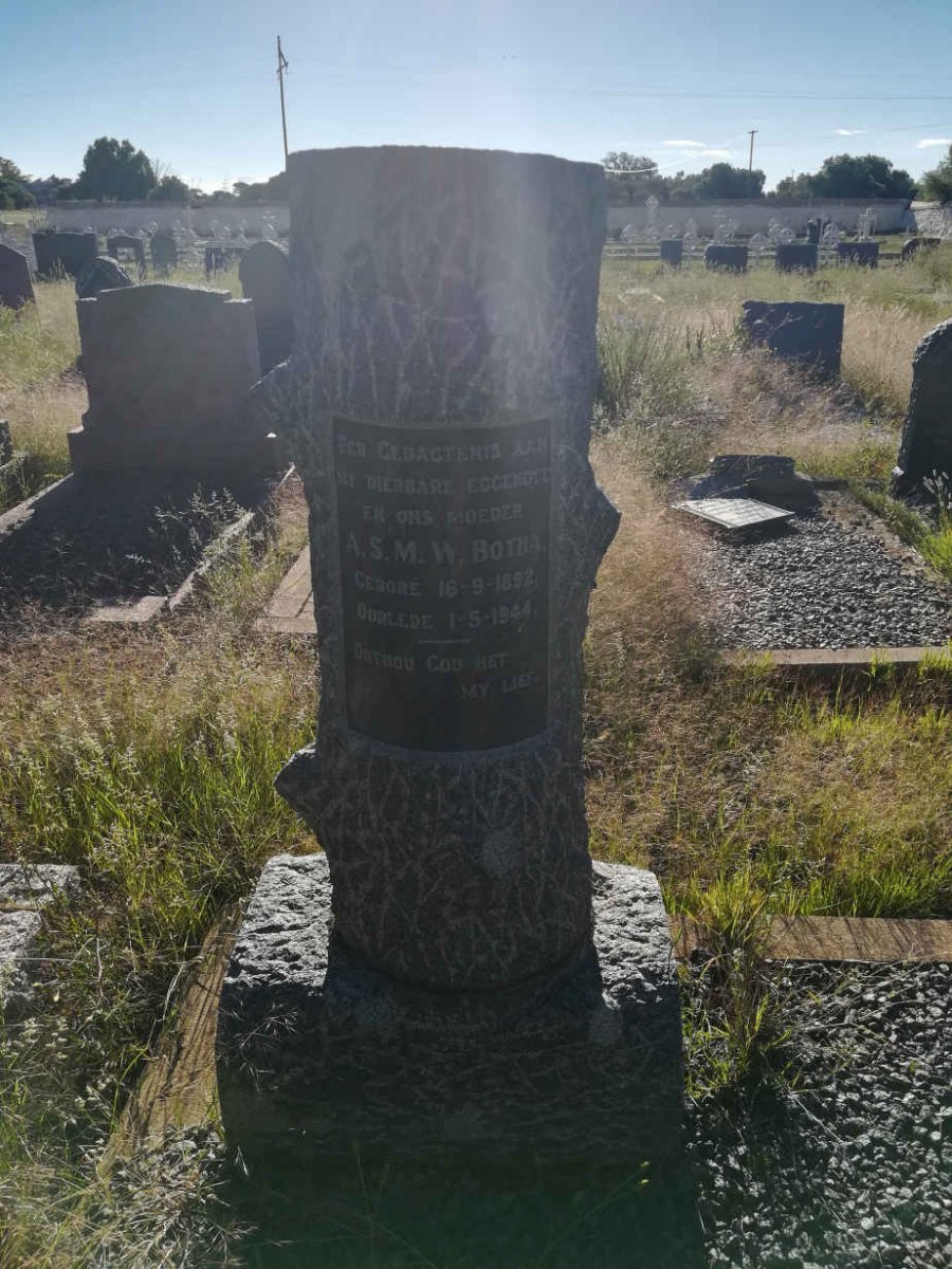 BOTHA Willem Johannes 1886-1953 &amp; A.S.M.W. 1892-1944