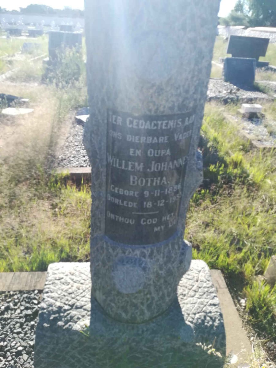 BOTHA Willem Johannes 1886-1953 &amp; A.S.M.W. 1892-1944