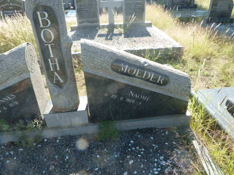 BOTHA Nicolaas Johannes 1920-1978 &amp; Naomi 1926-