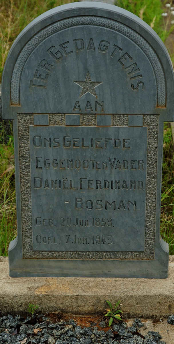 BOSMAN Daniel Ferdinand 1858-1943