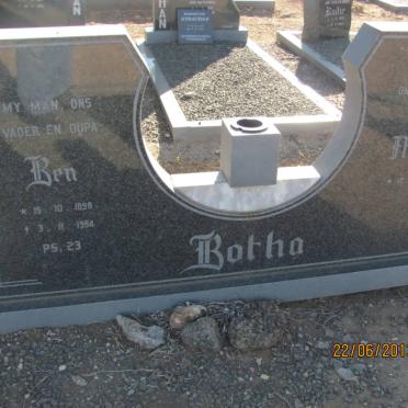 BOTHA Ben 1898-1984 &amp; Marie 1917-