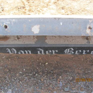 BERG Ben, van der 1915-1981 &amp; Sannie 1923-