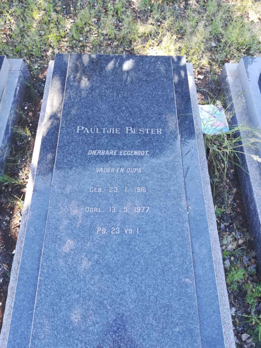 BESTER Paultjie 1916-1977