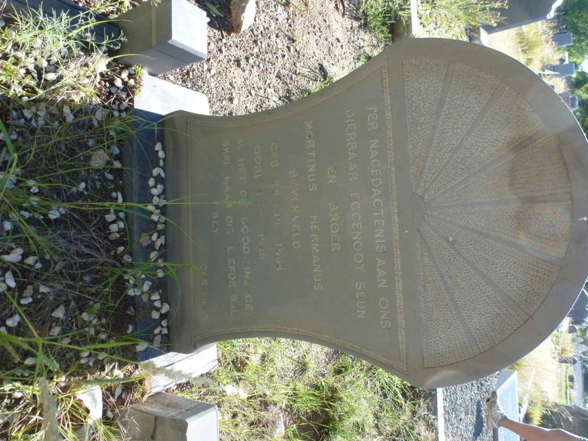 BEYLEVELD Martinus Hermanus 1909-1938