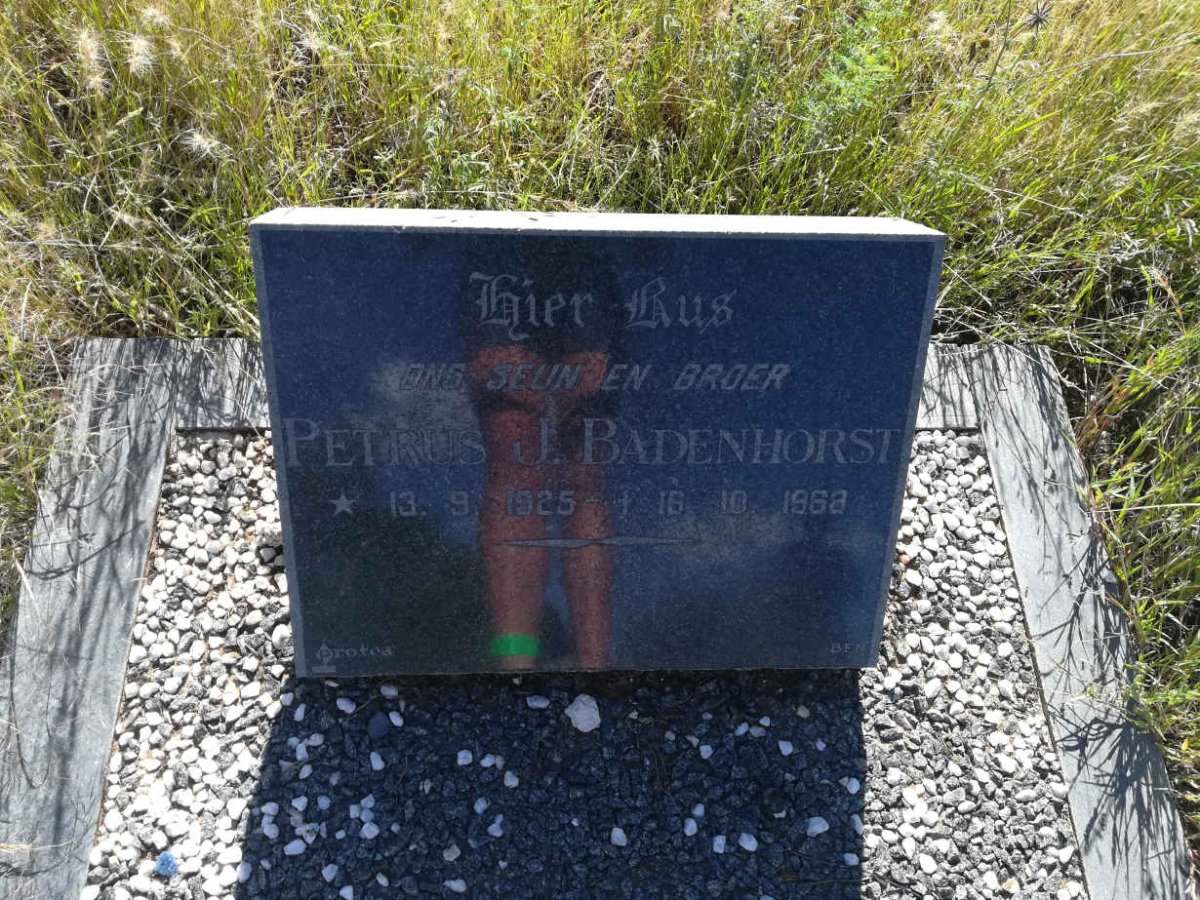 BADENHORST Petrus J. 1925-1968