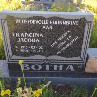 BOTHA Francina Jacoba 1913-2001