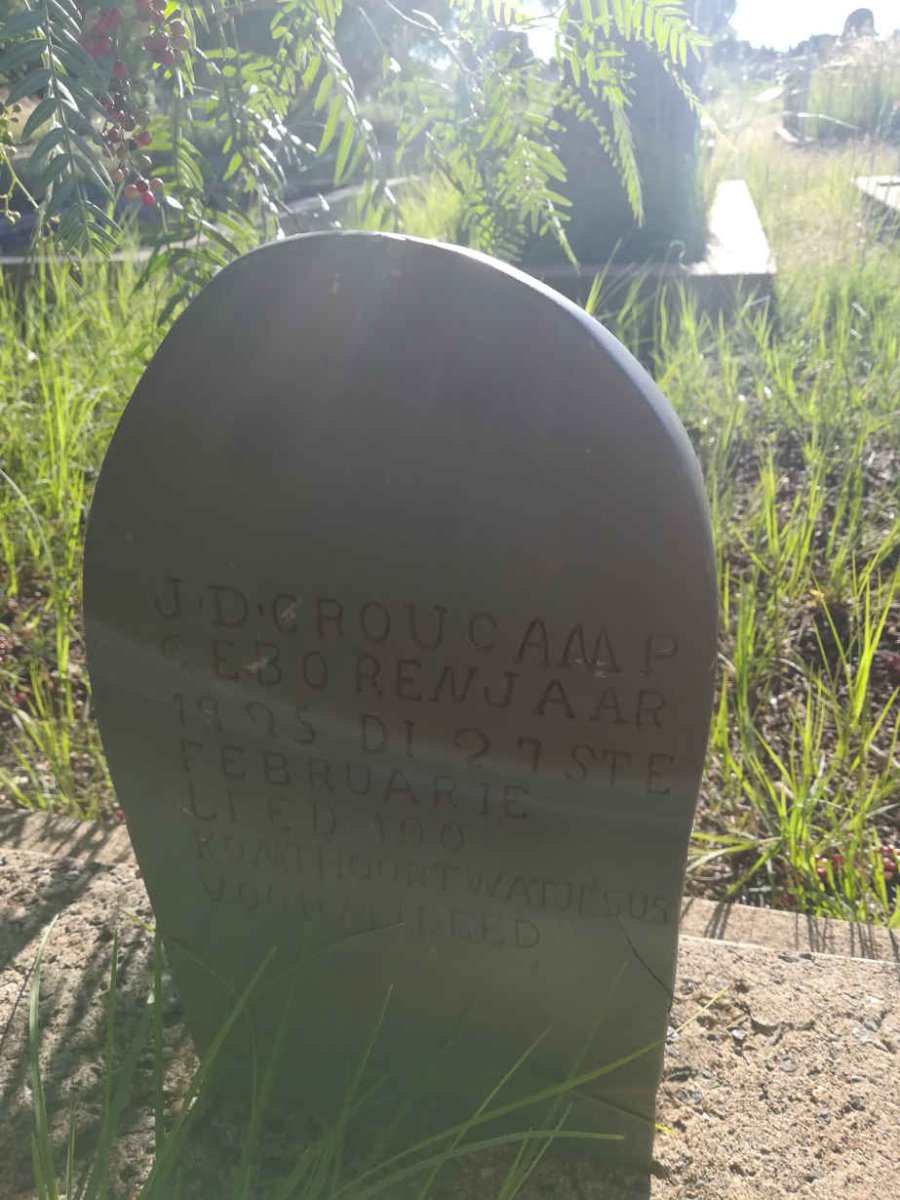 CROUCAMP J.D. 1925-
