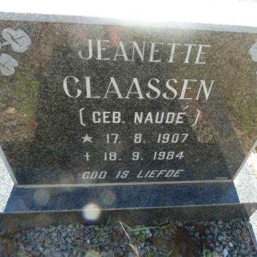 CLAASSEN Jeanette nee NAUDE 1907-1984