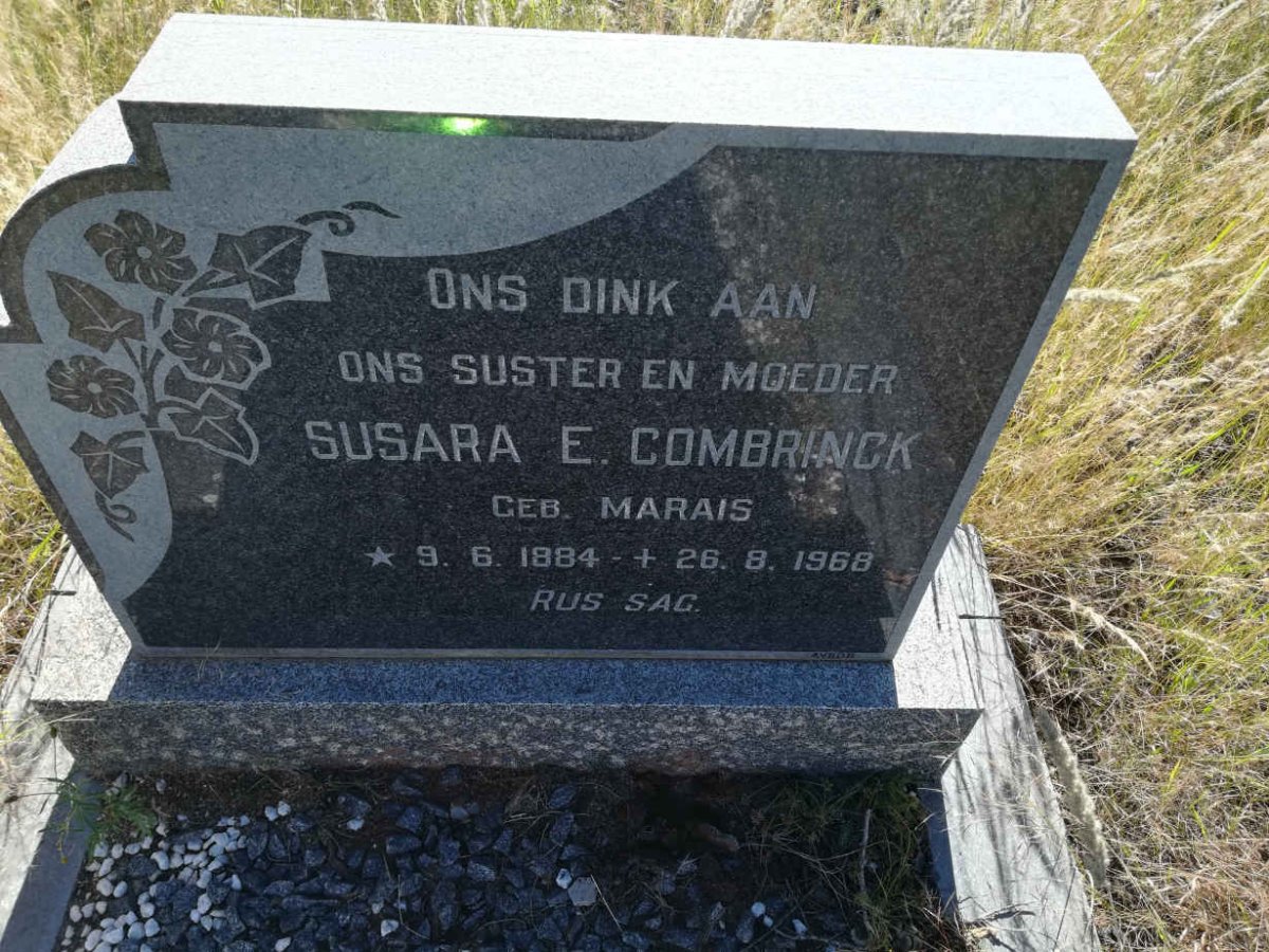 COMBRINCK Susara E. nee MARAIS 1884-1968