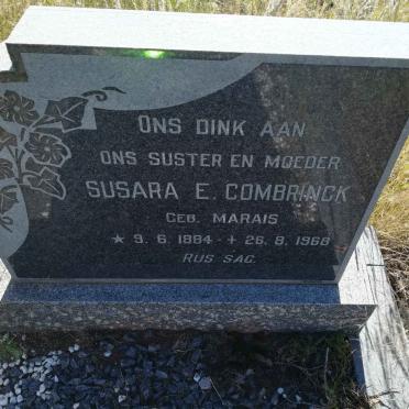 COMBRINCK Susara E. nee MARAIS 1884-1968