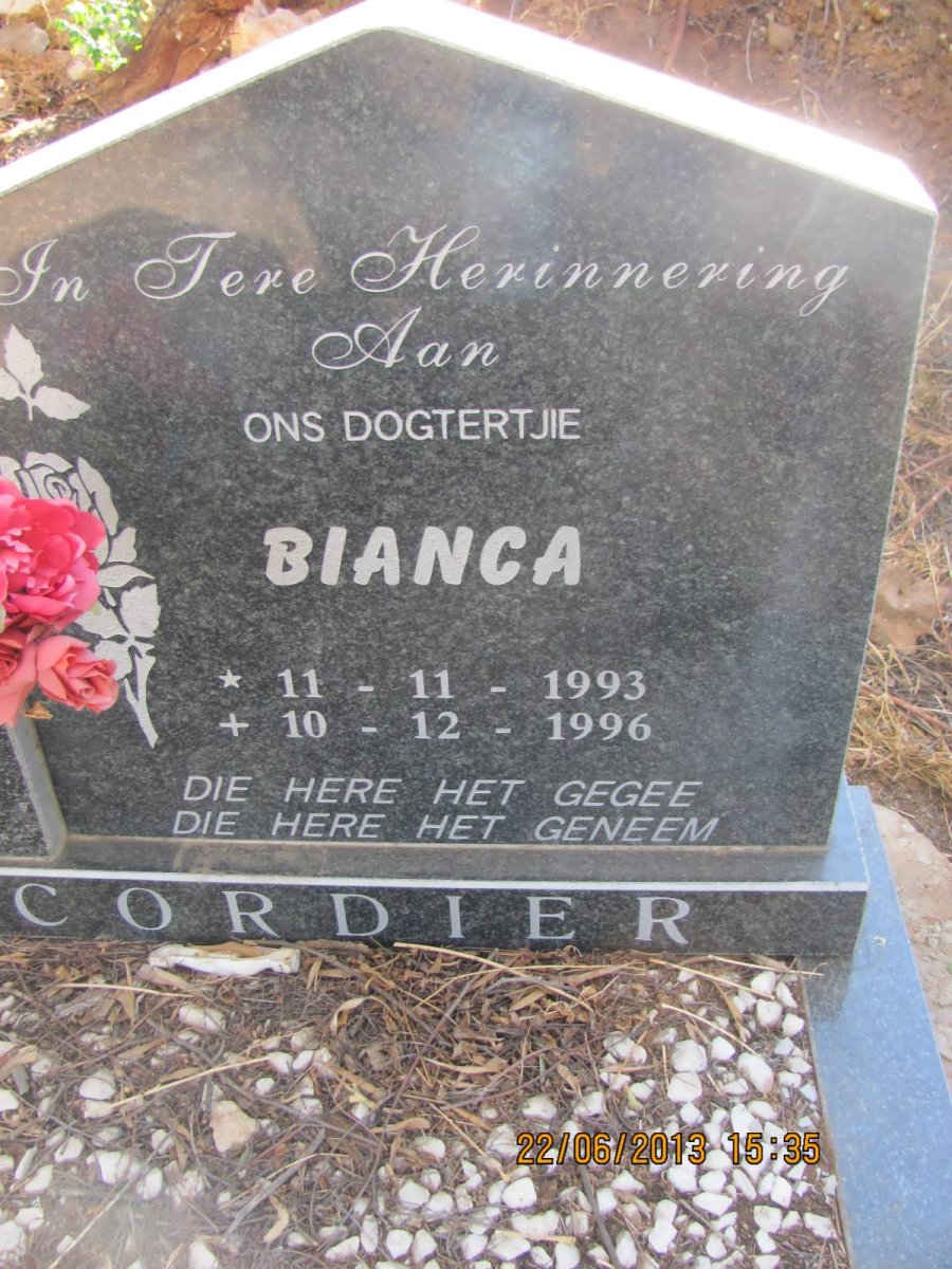 CORDIER Bianca 1993-1996