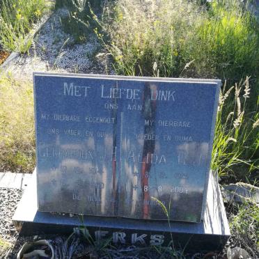 DERKS Gerhardus J.H. 1914-1990 &amp; Alida C.J. 1929-2004