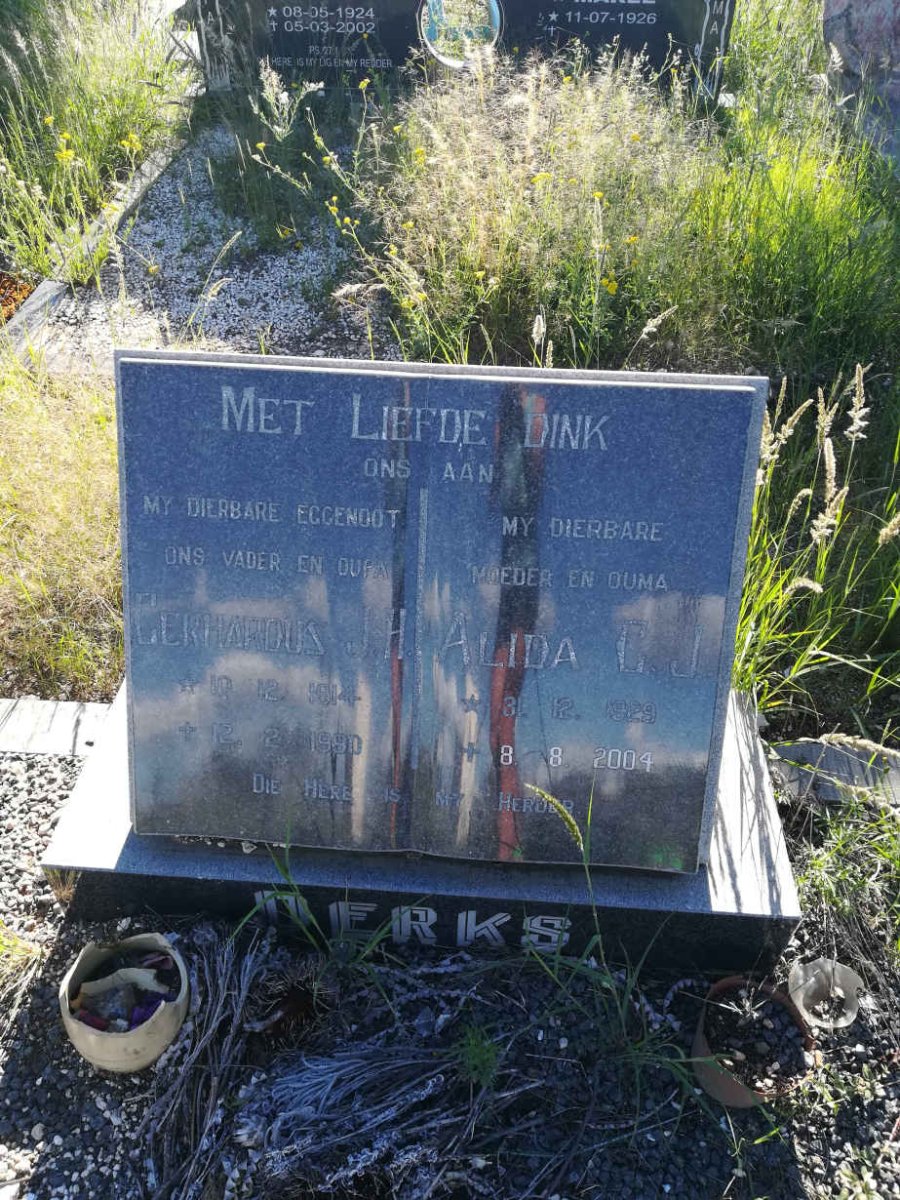 DERKS Gerhardus J.H. 1914-1990 &amp; Alida C.J. 1929-2004