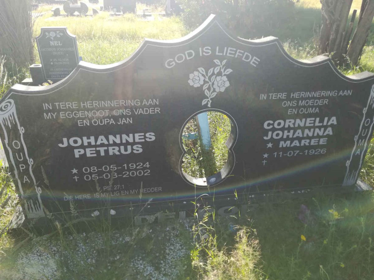 DELPORT Johannes Petrus 1924-2002 &amp; Cornelia Johanna MAREE 1926-