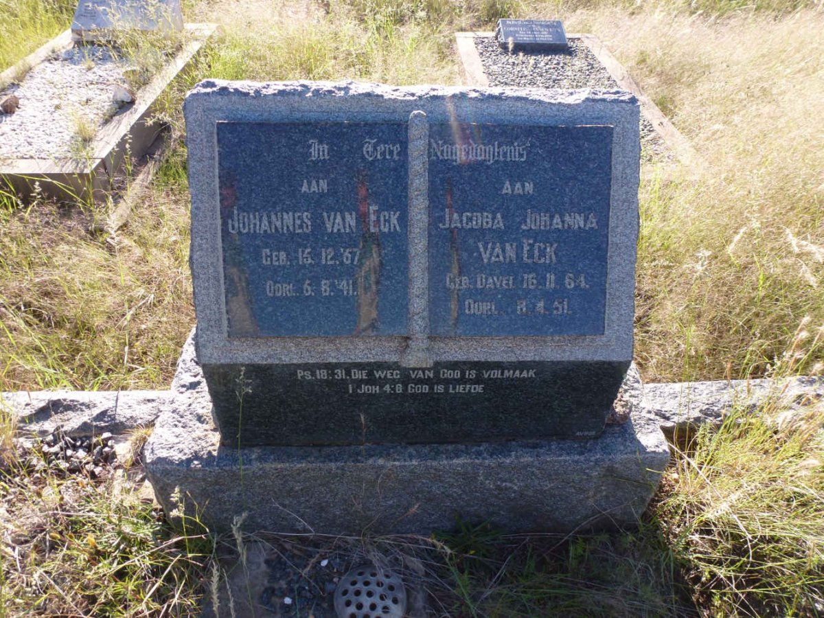 ECK Johannes, van 1867-1941 &amp; Jacoba Johanna DAVEL 1864-1951