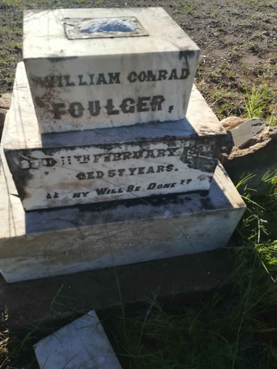 FOULGER William Conrad -1910