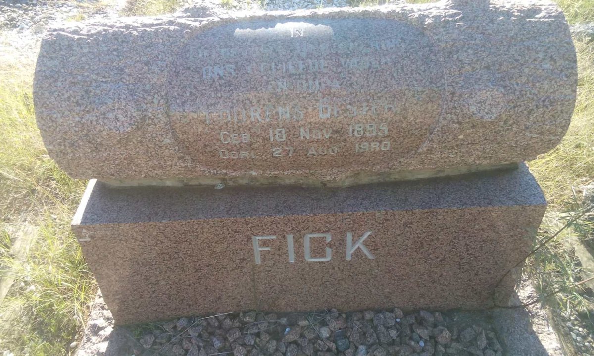 FICK Lourens Bester 1895-1980