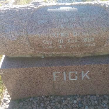 FICK Lourens Bester 1895-1980