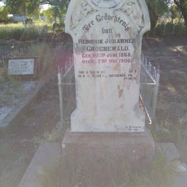 GROENEWALD Hendrik Johannes 1868-1906