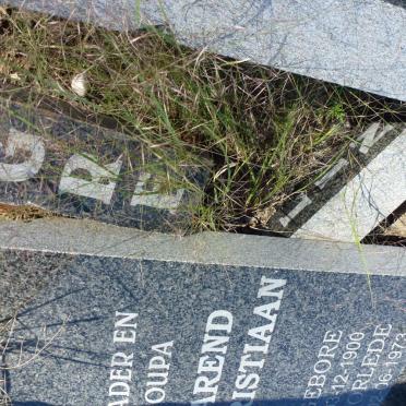 GREYLING Barend Christiaan 1900-1973 &amp; Anna Maria GOODCHILD 1920-2000