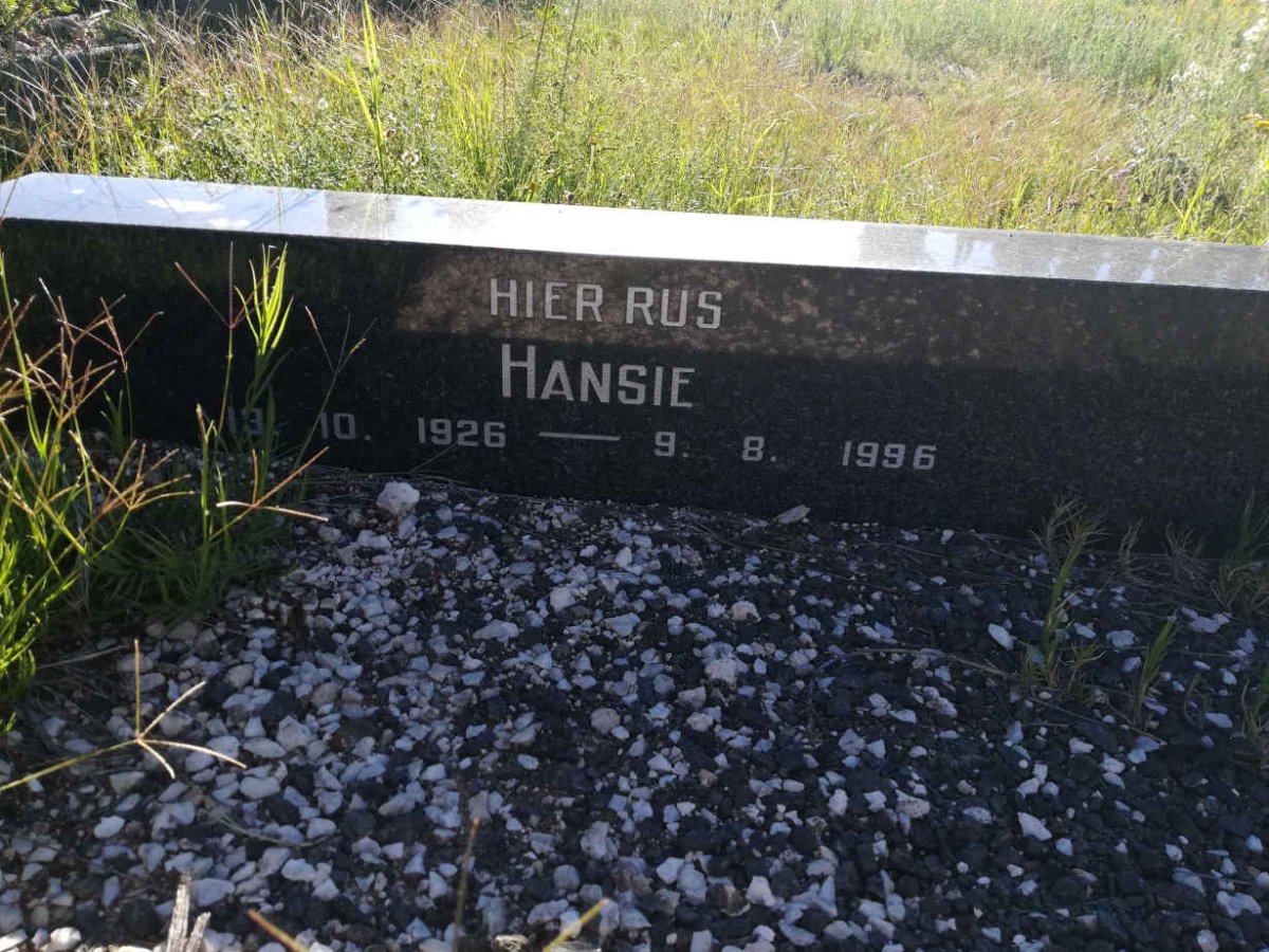 GRAAN Hansie, van 1926-1996 &amp; Magdalena 1934-