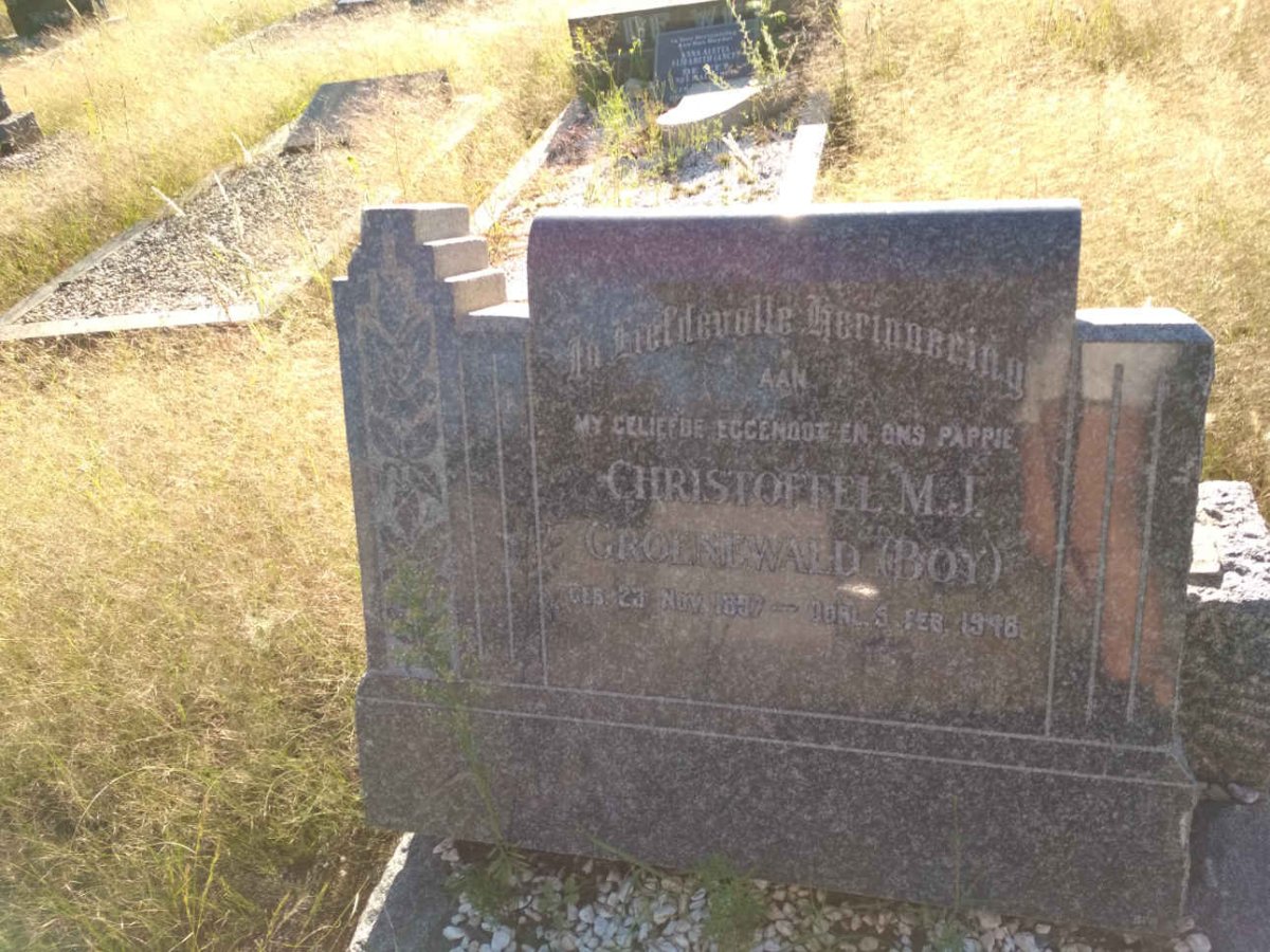 GROENEWALD Christoffel M.J. 1897-1948