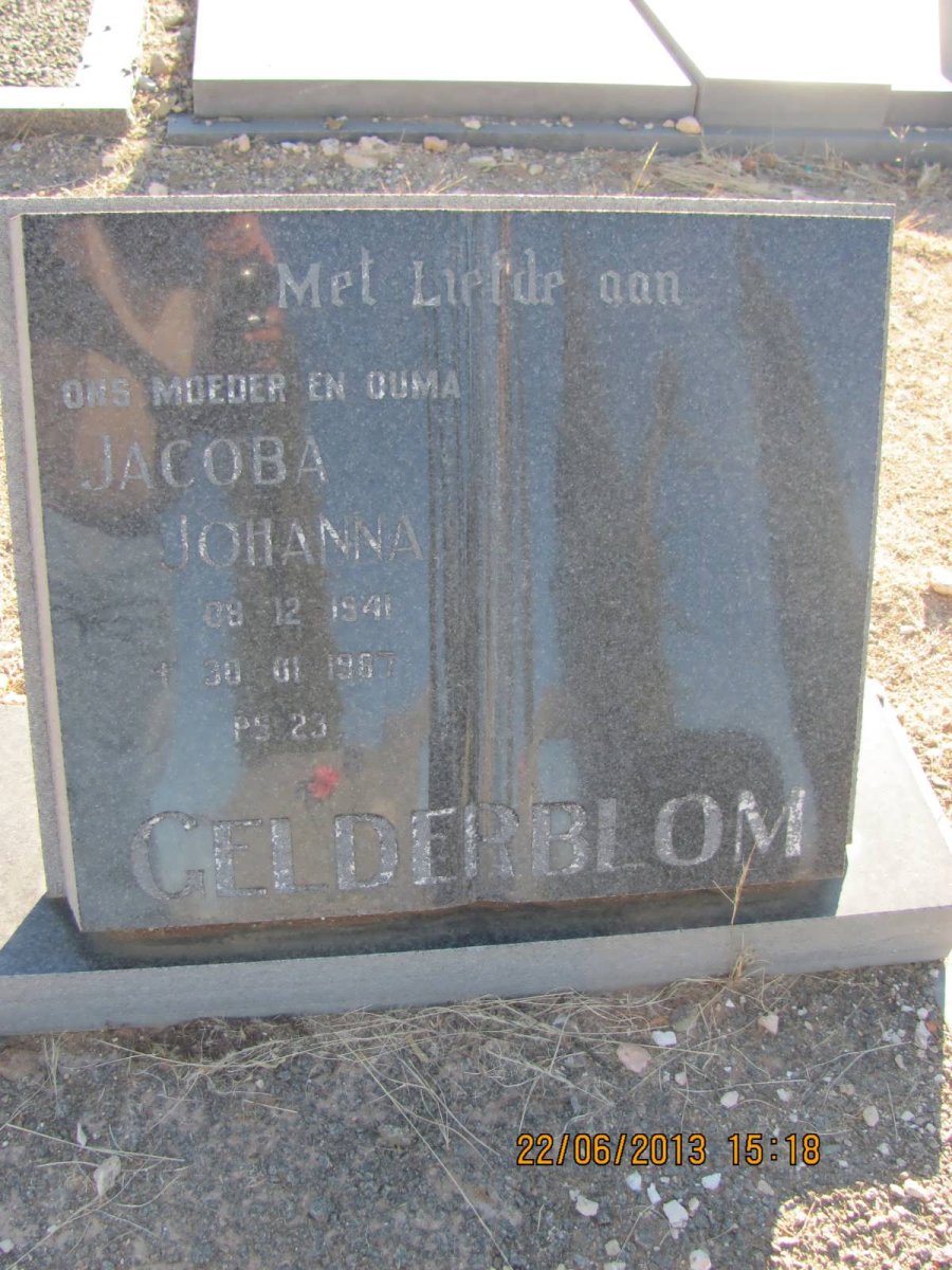 GELDERBLOM Jacoba Johanna 1941-1987