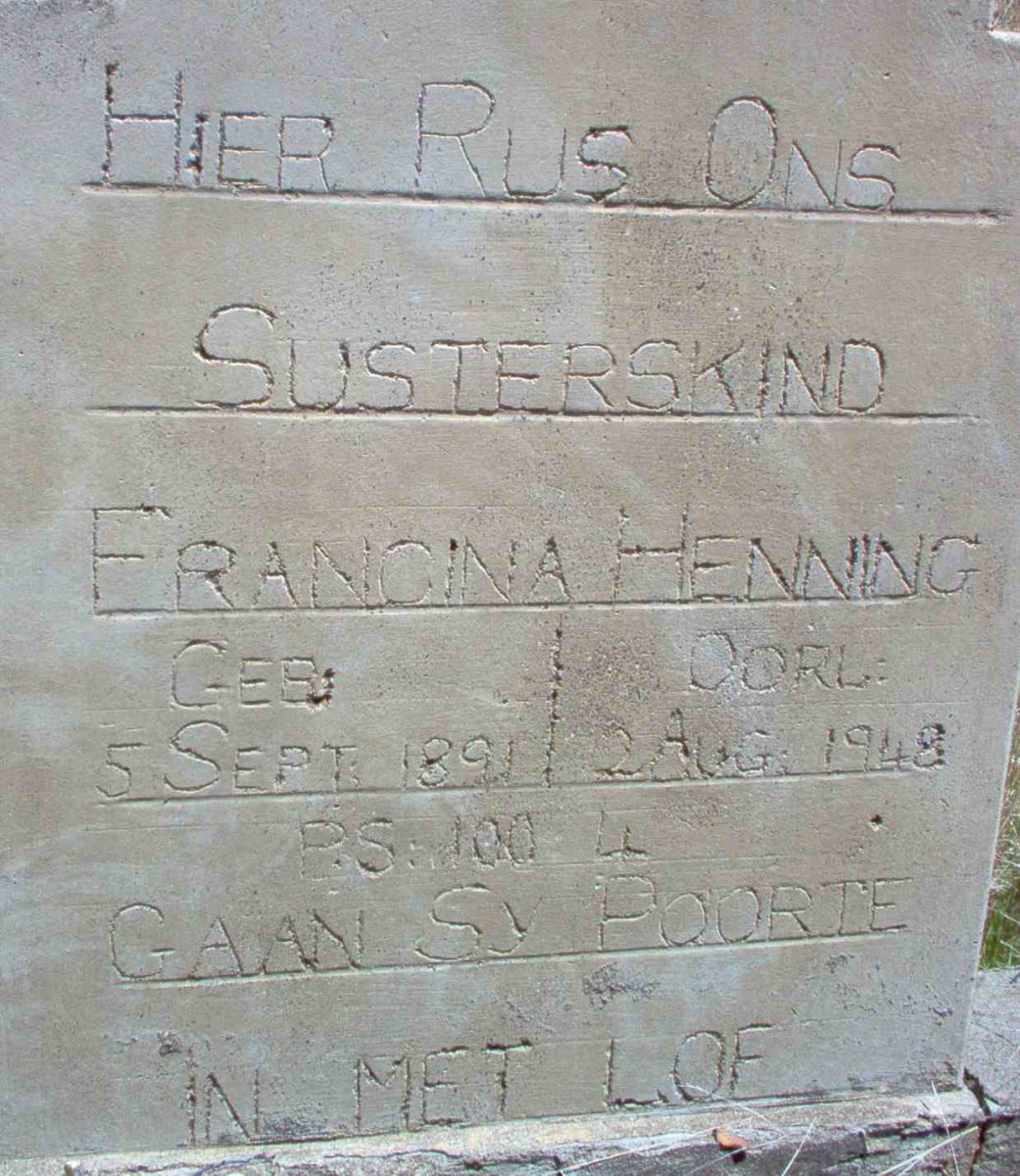 HENNING Francina 1891-1948