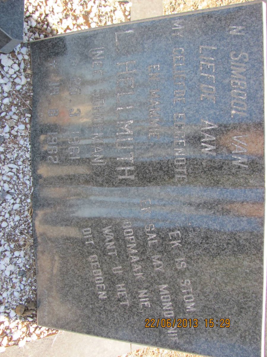 HELLMUTH L. nee SCHOEMAN 1961-1982