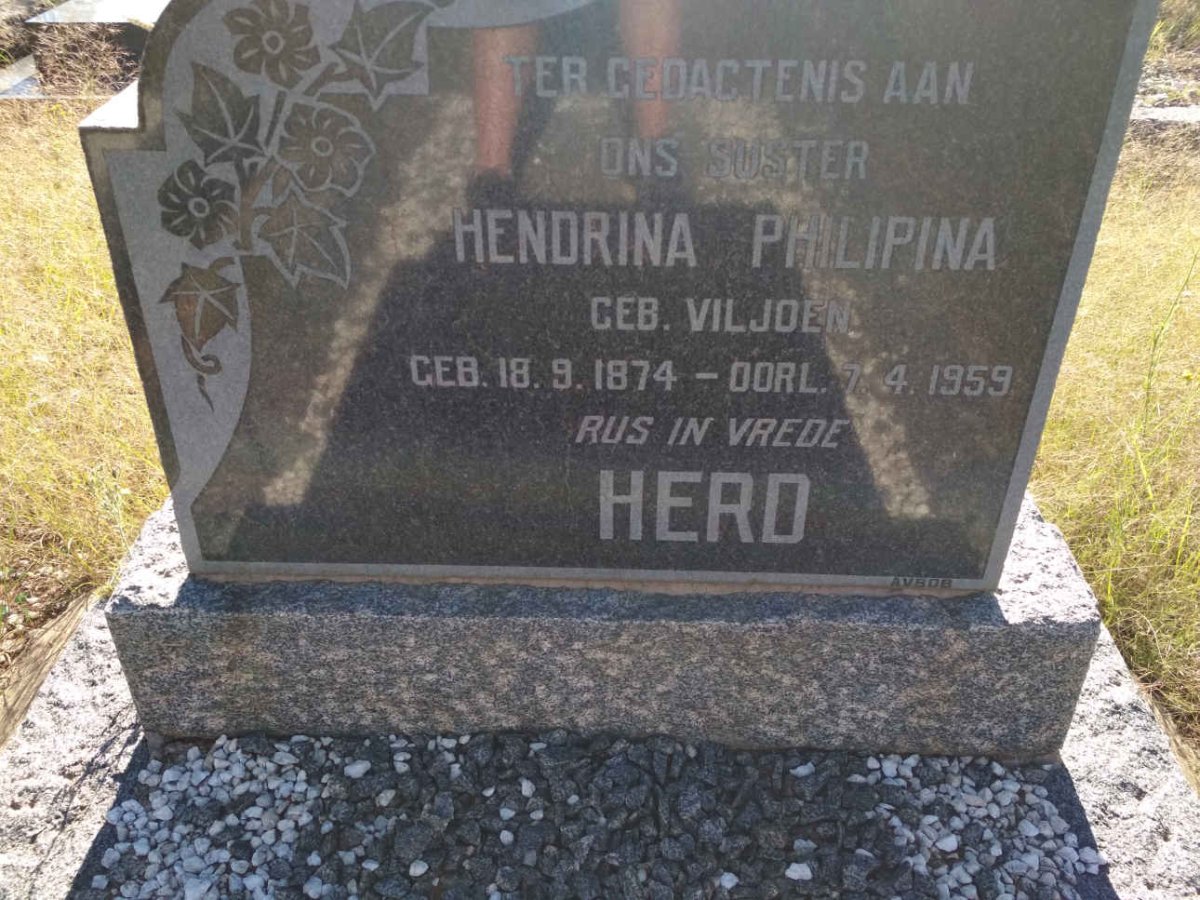 HERD Hendrina Philipina nee VILJOEN 1874-1959