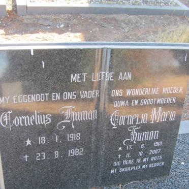 HUMAN Cornelius 1918-1982 &amp; Cornelia Maria 1919-2007