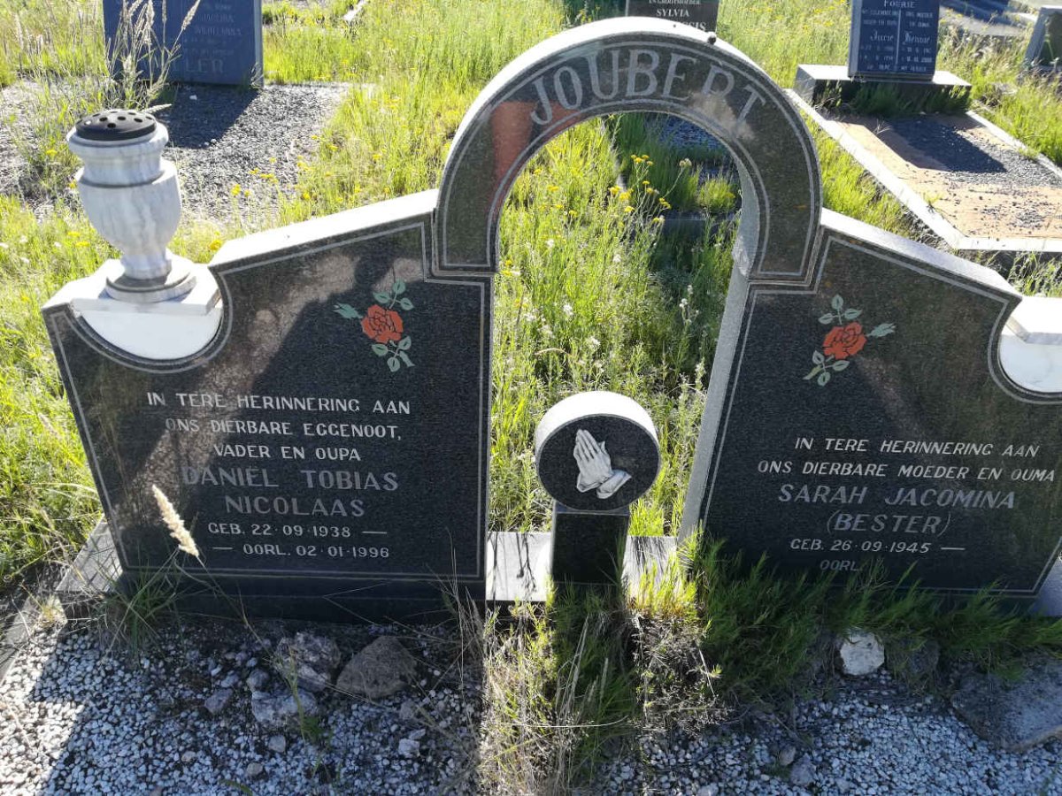JOUBERT Daniel Tobias Nicolaas 1938-1996 &amp; Sarah Jacomina BESTER 1945-