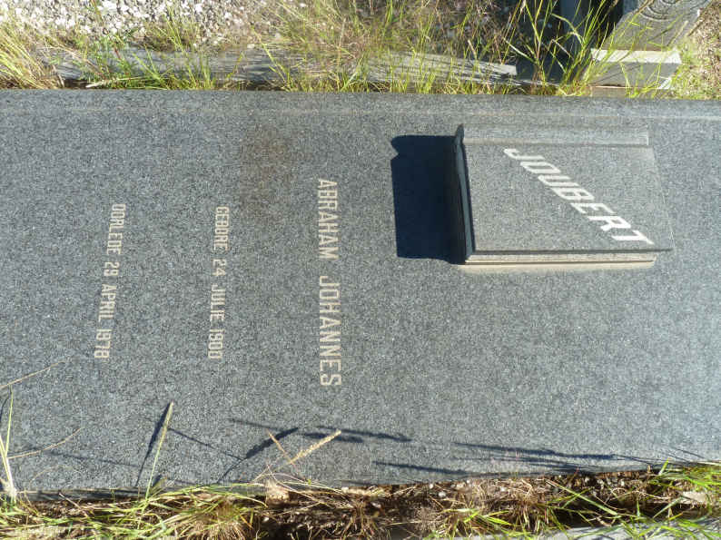 JOUBERT Abraham Johannes 1900-1978