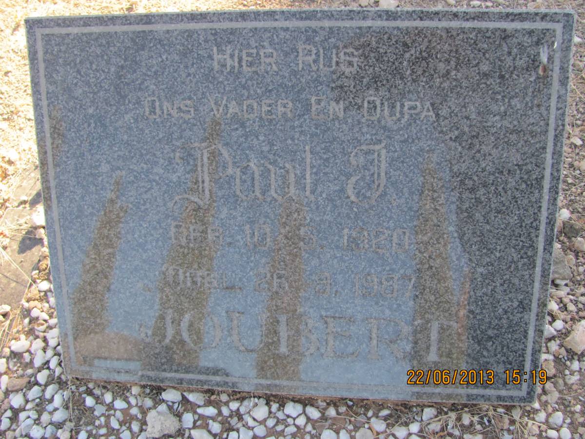JOUBERT Paul J. 1929-1987