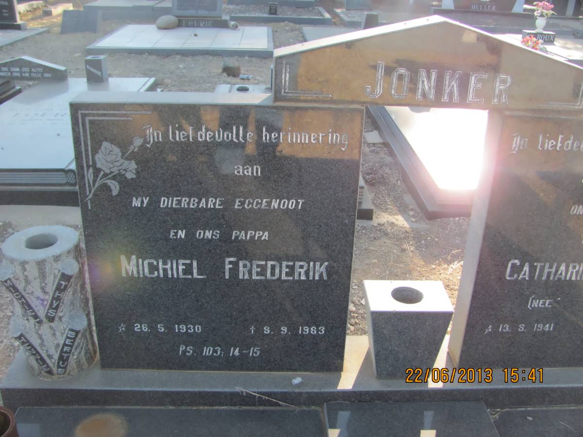 JONKER Michiel Frederik 1930-1963