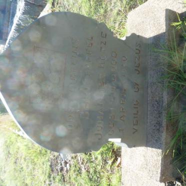 KOTZE Christoffel Johannes -19?0