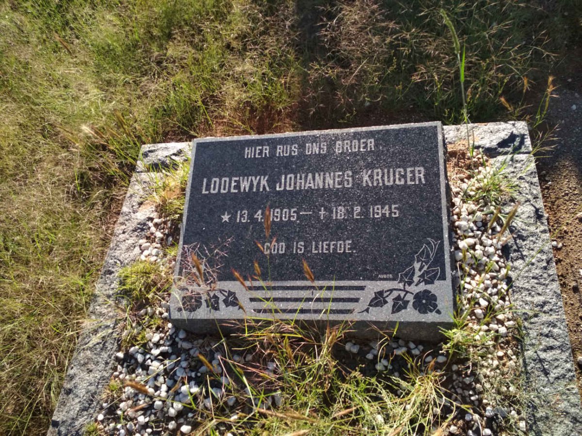 KRUGER Lodewyk Johannes 1905-1945