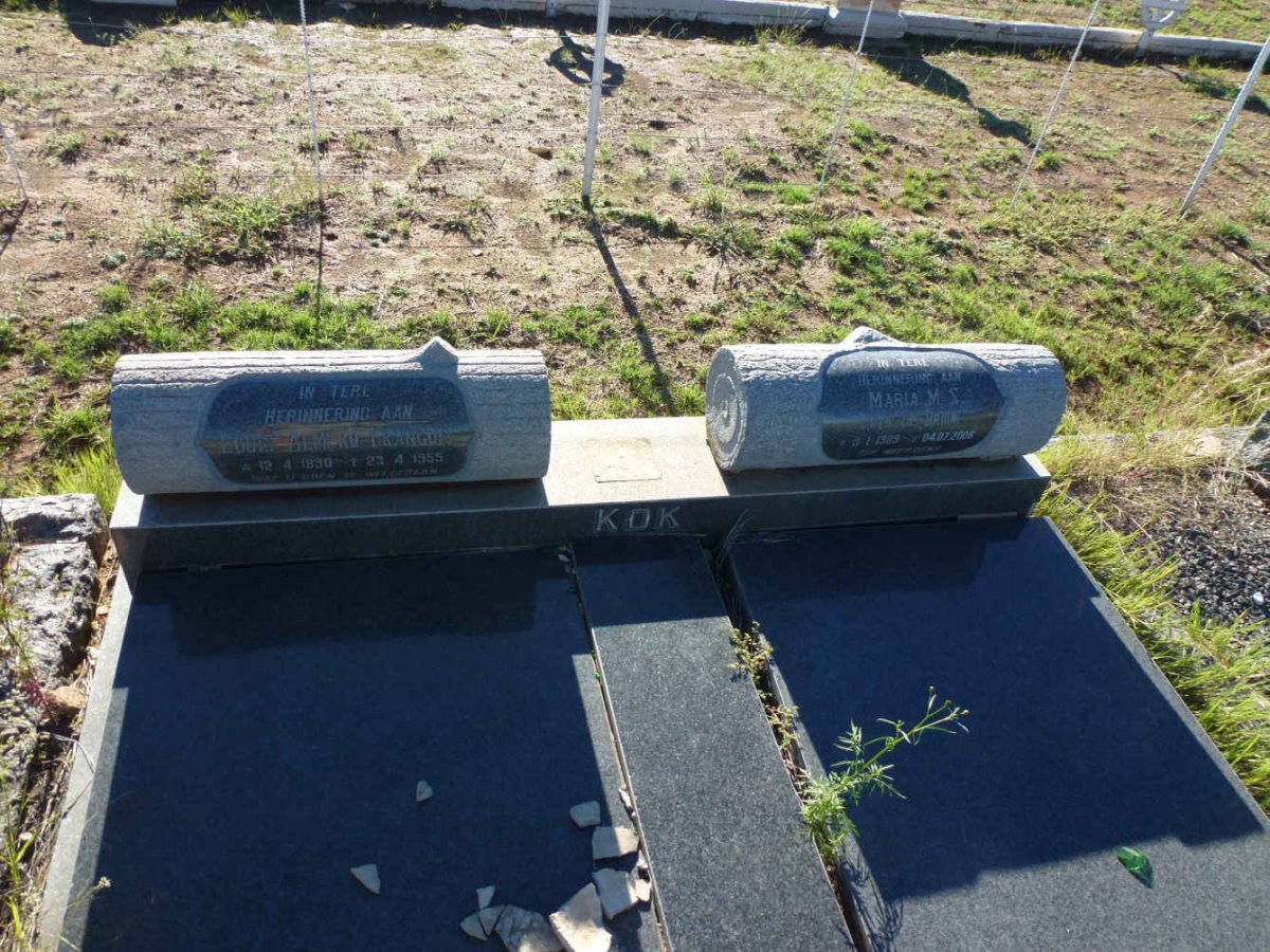 KOK Louis Almero Francois 1890-1955 &amp; Maria M.S. DE BRUIN 1909-2006